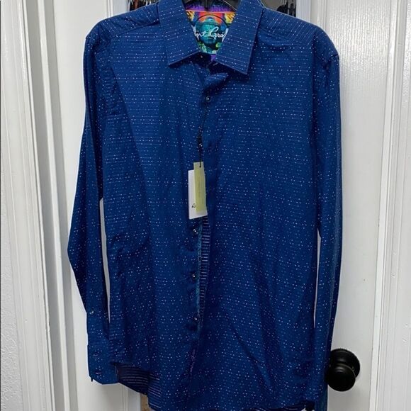 Robert Graham men’s size small casual shirt NWT - Picture 1 of 5